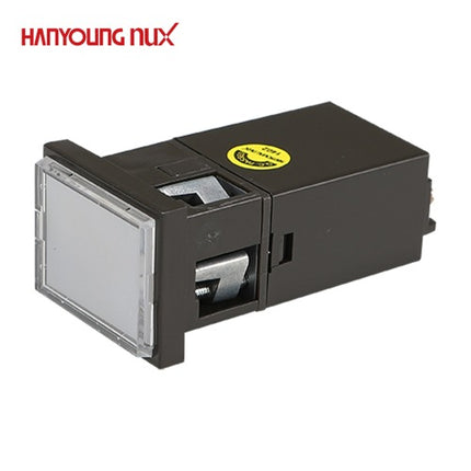 HANYOUNG Pilot Lamp, Rectangular, White, 12-24V AC/DC CR40-D0W