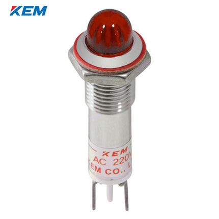 KEM KEM LED Indicator Light, Ø8mm, High-Brightness, AC220V, Red KLCRAU-08A220-R