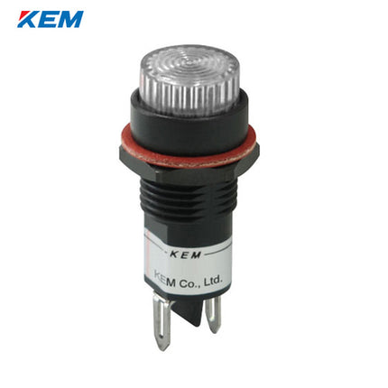 KEM KEM LED Indicator Light, Ø12mm, Plastic, High-Brightness, DC12V, White KLPU-12D12W