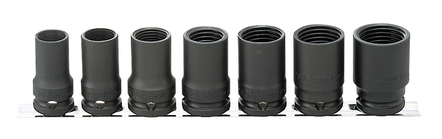 KOKEN 1/2" Drive Lock Nut Buster Rail Set, 7 Pcs RS14124/7