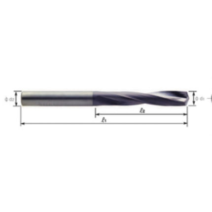 YG-1 Carbide Dream Drill for High-Hardness Materials CSD-090DH D9.0X10X57X105 (DH500090)