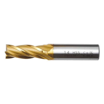 OSG Coated End Mill (TIN), 4F TE4-025G TIN-EMS 4FX2.5(88205K)