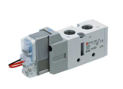 SMC Solenoid Valve (VF3230K-5DZ1-02) 5-Port, Pilot Operated, Body Ported, Single Unit, VF1000/VF3000/VF5000 Series