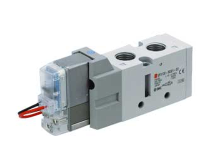 SMC Solenoid Valve (VF3230K-5DZ1-02) 5-Port, Pilot Operated, Body Ported, Single Unit, VF1000/VF3000/VF5000 Series