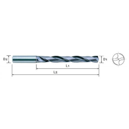 YG-1 Carbide Long Multi-One Drill LCSD-052M D5.2X6X44X82 (DH424052)