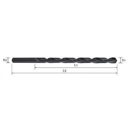 YG-1 Long Straight Shank Drill (Part 4) LSD065-350 D6.5X250X350 (D1102B65)