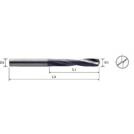 YG-1 Carbide Dream Drill for High Hardness CSD-078DH D7.8X8X50X98 (DH500078)