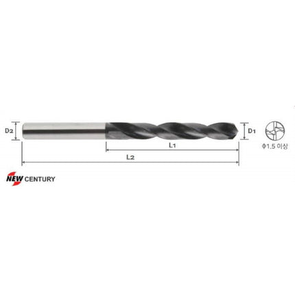 YG-1 Number One Drill (Jobber) SD-020NS-J D2.0X3X24X56 (CDRA04020)
