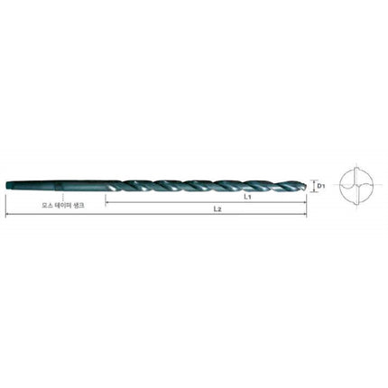 YG-1 Taper Shank Long Drill (HSS) (Part 2) LTD420-500 42.0X350X500MM (D1207420)