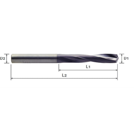 YG-1 Carbide Dream Drill for High-Hardness Materials CSD-025DH D2.5X3X14X44 (DH500025)