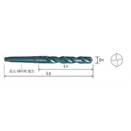 YG-1 Cobalt Taper Shank Drill CTSD-490 D49.0 (D2201490)
