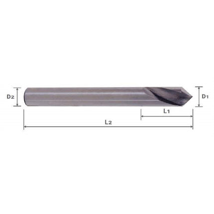 YG-1 NC Spotting Drill (TiAlN) 90" NSD-160T D16.0X35X115X90° (DQ306160)