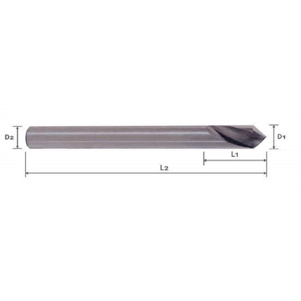 YG-1 Long NC Spotting Drill (Carbide) 90" NSD-100C-160L D10.0X24X160L (D5325100)