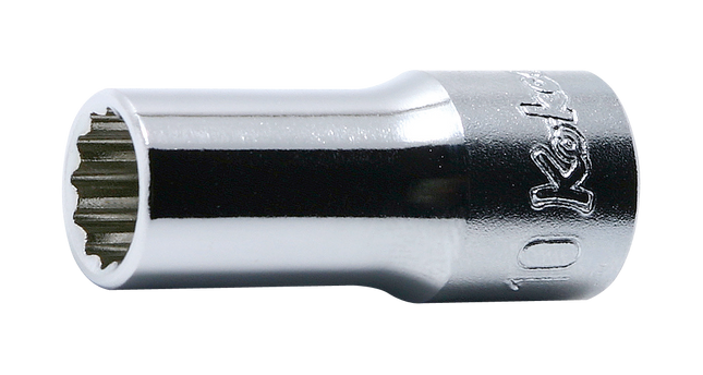 KOKEN 3/8" Drive Semi-Deep Socket, 12-Point, 3305XA Series