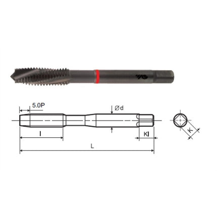 YG-1 MULTI-ONE Spiral Point Tap (Steam Oxide) POT120-175JM M12X1.75