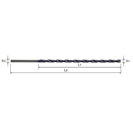 YG-1 MQL Carbide Drill CSD-080MQL D8.0X144X201 (DH515080)