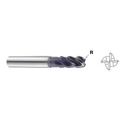 YG-1 TITANOX-POWER Double Core Long Neck Radius End Mill 4F TCRIE4-080R05-25 D8(R0.5)X8X19(25)X63 (GMG40080)