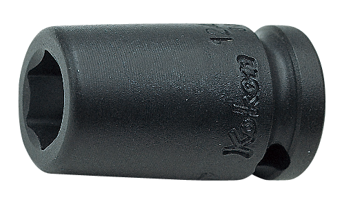 KOKEN 1/4" Drive Impact Socket, 6-Point 12400A-3/8
