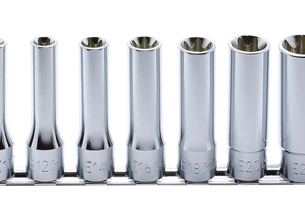 KOKEN 1/2" Drive Long E-Torx Socket Rail Set RS4325-7