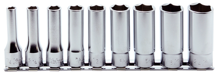 KOKEN 3/8" Drive Deep Socket Rail Set, 12-Point RS3305A-9