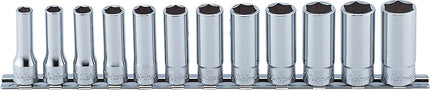 KOKEN 3/8" Drive Deep Socket Rail Set, 6-Point RS3300M-12