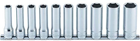 KOKEN 1/2" Drive Deep Socket Rail Set, 12-Point RS4305M-10