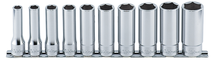 KOKEN 1/2" Drive Deep Socket Rail Set, 12-Point RS4305A-10