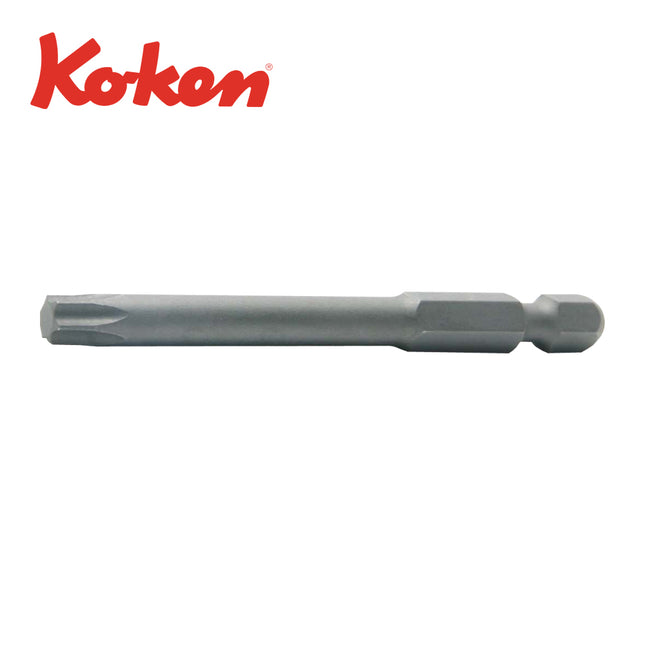 KOKEN Long Torx Power Bit, 1/4" Hex Shank, 121T Series