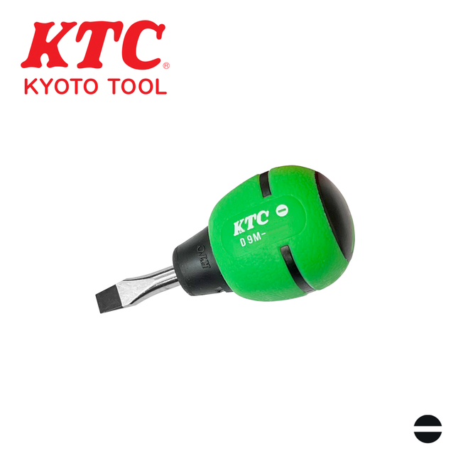 KTC Through-Tang Slotted Screwdriver, Soft Grip D9M-625