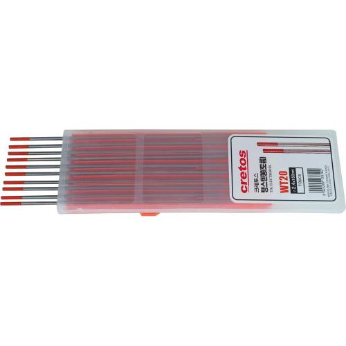 CRETOS Tungsten Electrodes, 2% thoriated (WT20, red)