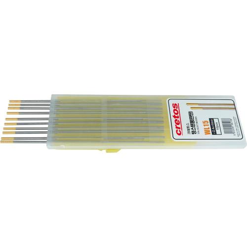 CRETOS Tungsten Electrodes, 1.5% lanthanated (WL15, gold)