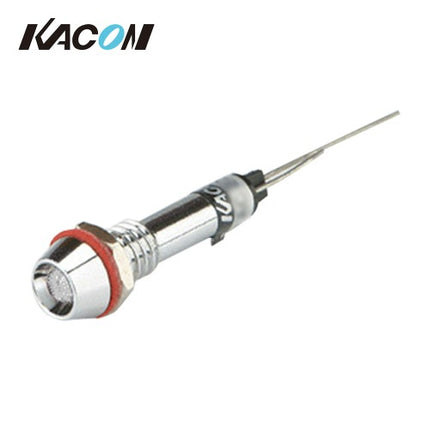 KACON Pilot Lamp Indicator, Ø6, AC220V, White (Pack of 50) KL0622W