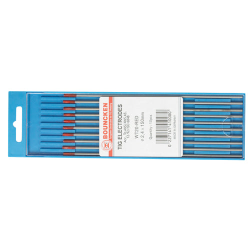 BONKEN Tungsten Electrodes, 2% thoriated (WT20, red)