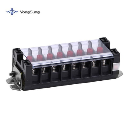 YONGSUNG Short-Circuit Terminal Block, 8P, Fixed Type, Stainless Steel Bolt YSCT-08AFS