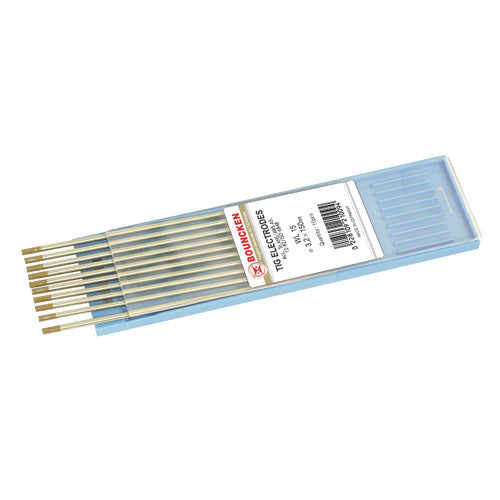 BONKEN Tungsten Electrodes, 1.5% lanthanated (WL15, gold)