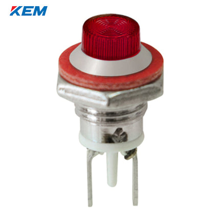 KEM KEM LED Indicator Light, Ø8, High-Brightness, DC3V, Red KLCU-08D03R
