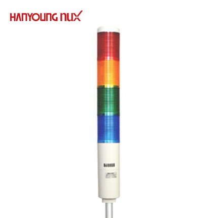 HANYOUNG Signal Tower Light, Steady/Flashing/Buzzer, 4-Tier, AC220V HY-TWBN2204