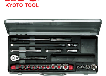 KTC 3/8" Drive Socket Set, 6-Point TB314