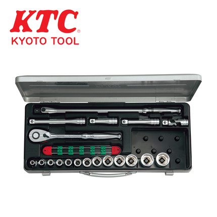 KTC 1/2" Drive Socket Set, 6-Point TB413