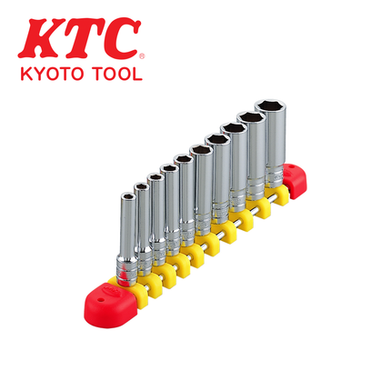 KTC 1/4" Drive Deep Socket Rail Set, 6-Point TB2L10E
