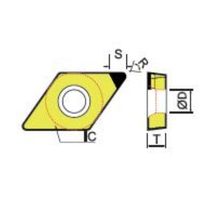 DINE CBN Insert 2NU-DCGW11T304-DBN250 2NU-DCGW11T304-DBN250