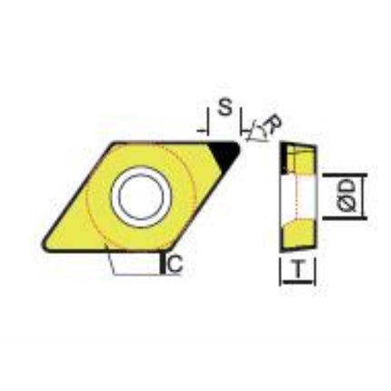 DINE CBN Insert 2NU-DCGW11T304-DNC350 2NU-DCGW11T304-DNC350