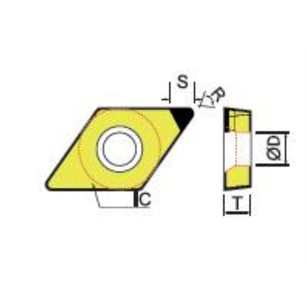 DINE CBN Insert 2NU-DCGW11T308-DNC350 2NU-DCGW11T308-DNC350