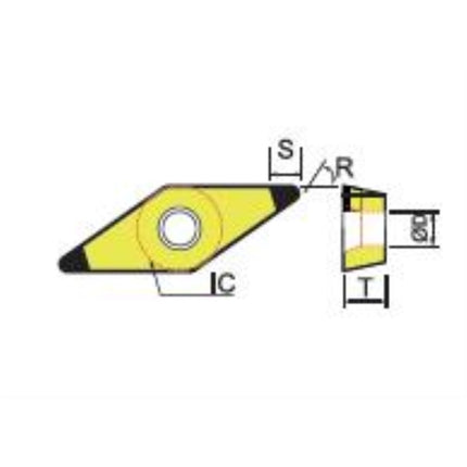 DINE CBN Insert 2NU-VCGW160404-DNC250 2NU-VCGW160404-DNC250
