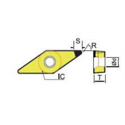 DINE CBN Insert VBMW160404-DBN250 VBMW160404-DBN250