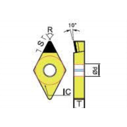 DINE PCD Insert DNMM150408-DP150 DNMM150408-DP150