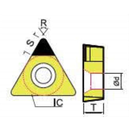 DINE PCD Insert TPGW110308-DP150 TPGW110308-DP150 (x10 pack)
