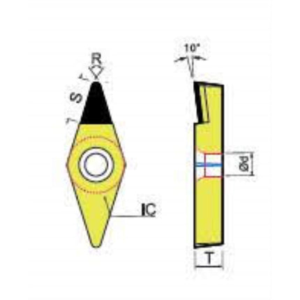 DINE PCD Insert VCMT110304-DP150 VCMT110304-DP150