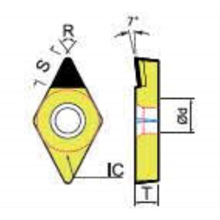 DINE PCD Insert DCMT11T304UC-DP150 DCMT11T304-UC DP150
