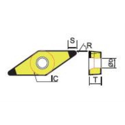 DINE CBN Insert 2NU-VBGW160404-DBN250 2NU-VBGW160404-DBN250